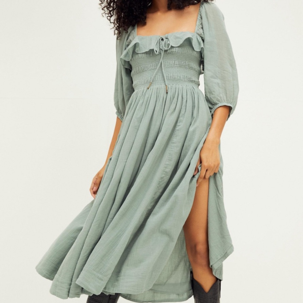 Free People Oasis Midi dress in Springdust